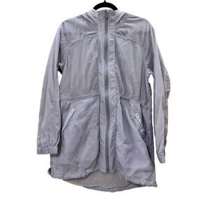 Lululemon In The Clear Hooded Jacket Lilac Size 6 Lightweight Zip‎ Front